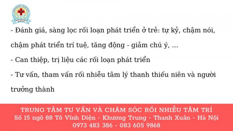 Trung tâm tư vấn và chăm sóc rối nhiễu tâm trí