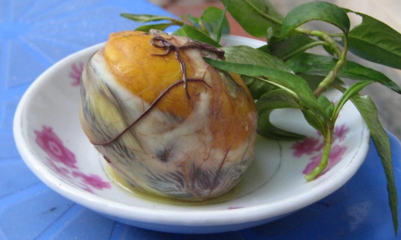 Trứng vịt lộn tại Việt Nam thường là phôi thai vịt già từ 9 đến 11 ngày tuổi.