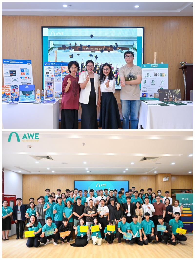 Lễ khai giảng năm học 2026–2027 của Trường Đào tạo Thiết kế và Công nghệ AWE