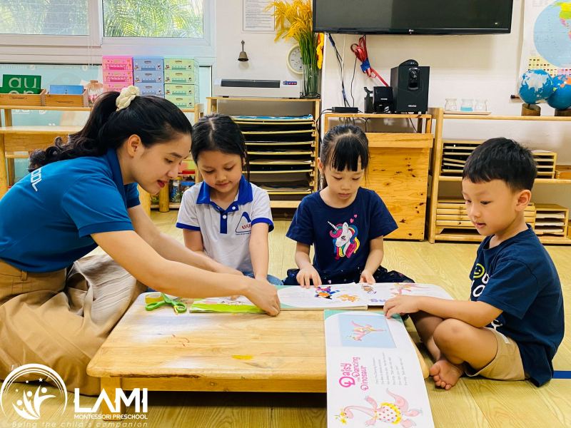 Lớp học tại Trường mầm non Lami Montessori