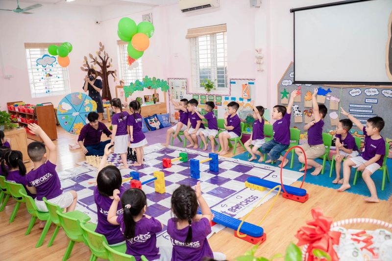Một lớp học tại trường mầm non Việt Triều Hữu Nghị