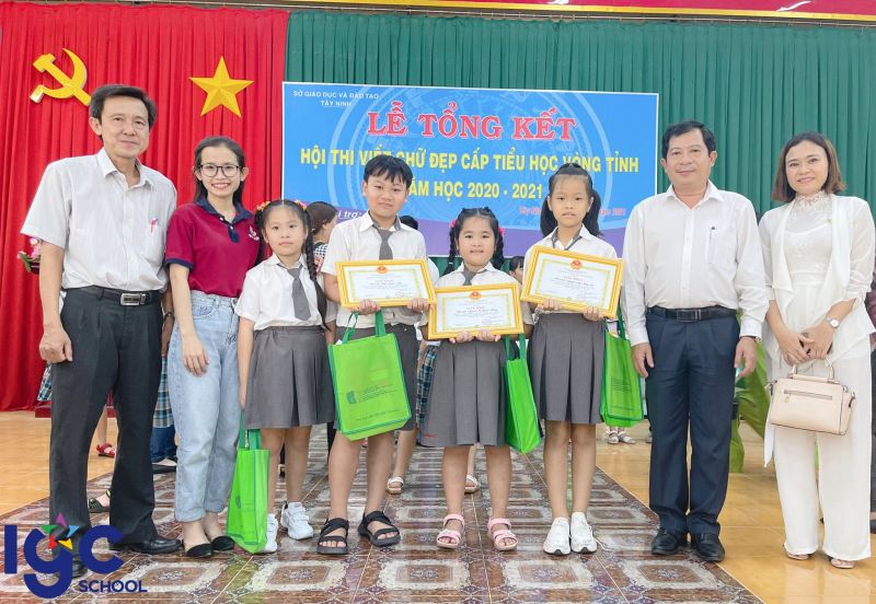 Trường IGC đạt giải trong kì thi Viết chữ đẹp cấp tiểu học tỉnh Tây Ninh