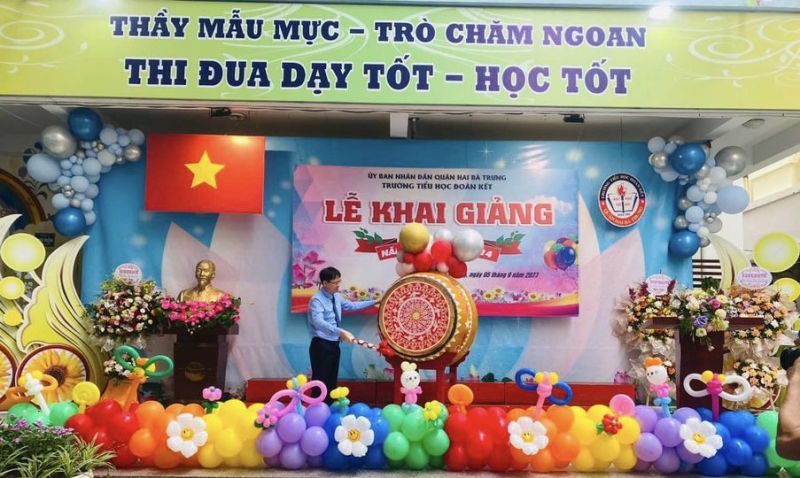 Khai giảng năm học mới ở Trường Tiểu học Đoàn Kết