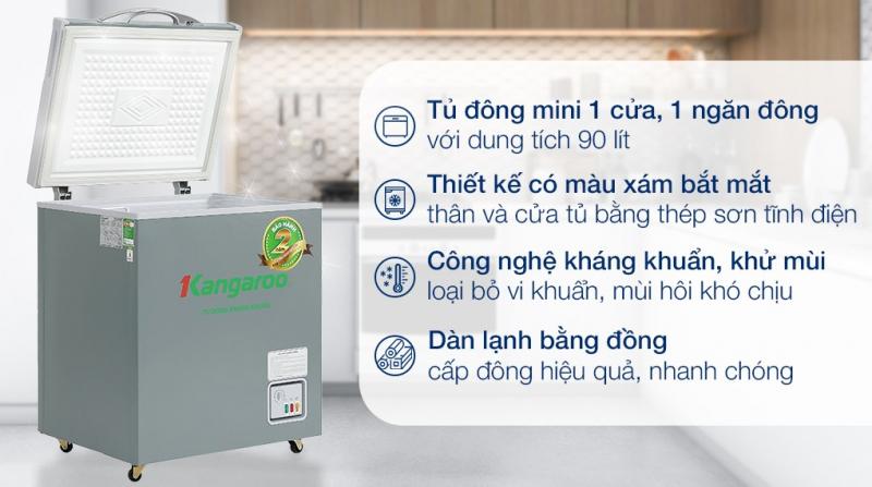 Tủ đông Kangaroo 90 lít KGFZ150NG1