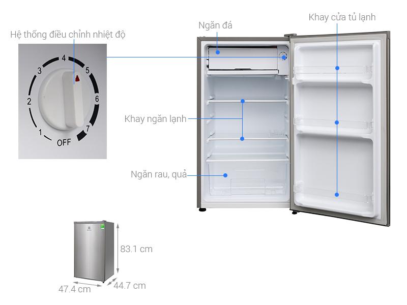 Tủ lạnh Electrolux 85 lít EUM0900SA