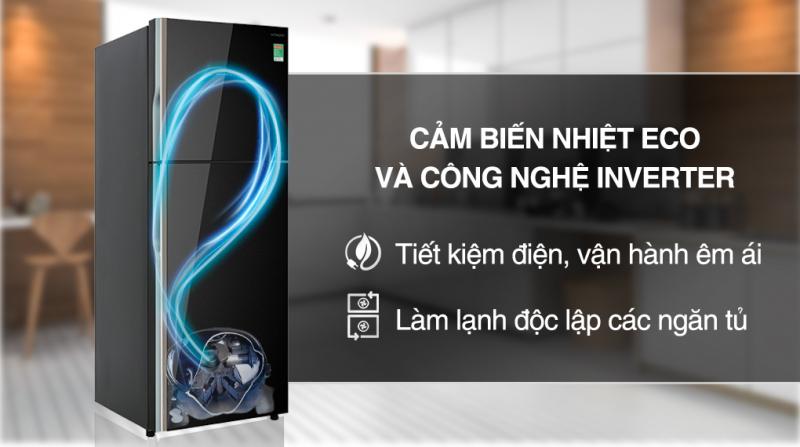 Tủ lạnh Hitachi Inverter 366L FVX480PGV9 (GBK)