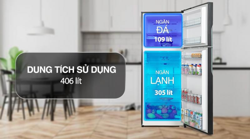 Tủ lạnh Hitachi Inverter 406 lít R-FVX510PGV9 (GBK)