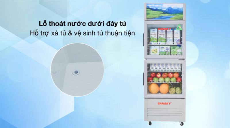 Tủ mát 2 cửa Sanaky 180 lít VH - 218W nhôm (R600A)