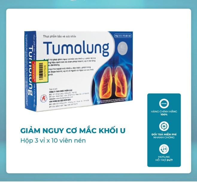 Tumolung hỗ trợ cho người bị các khối u phổi