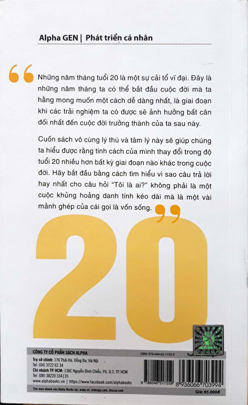 Hãy nắm bắt lấy cơ hội và sống hết mình cho tuổi 20 ngay sau khi đọc hết cuốn sách này