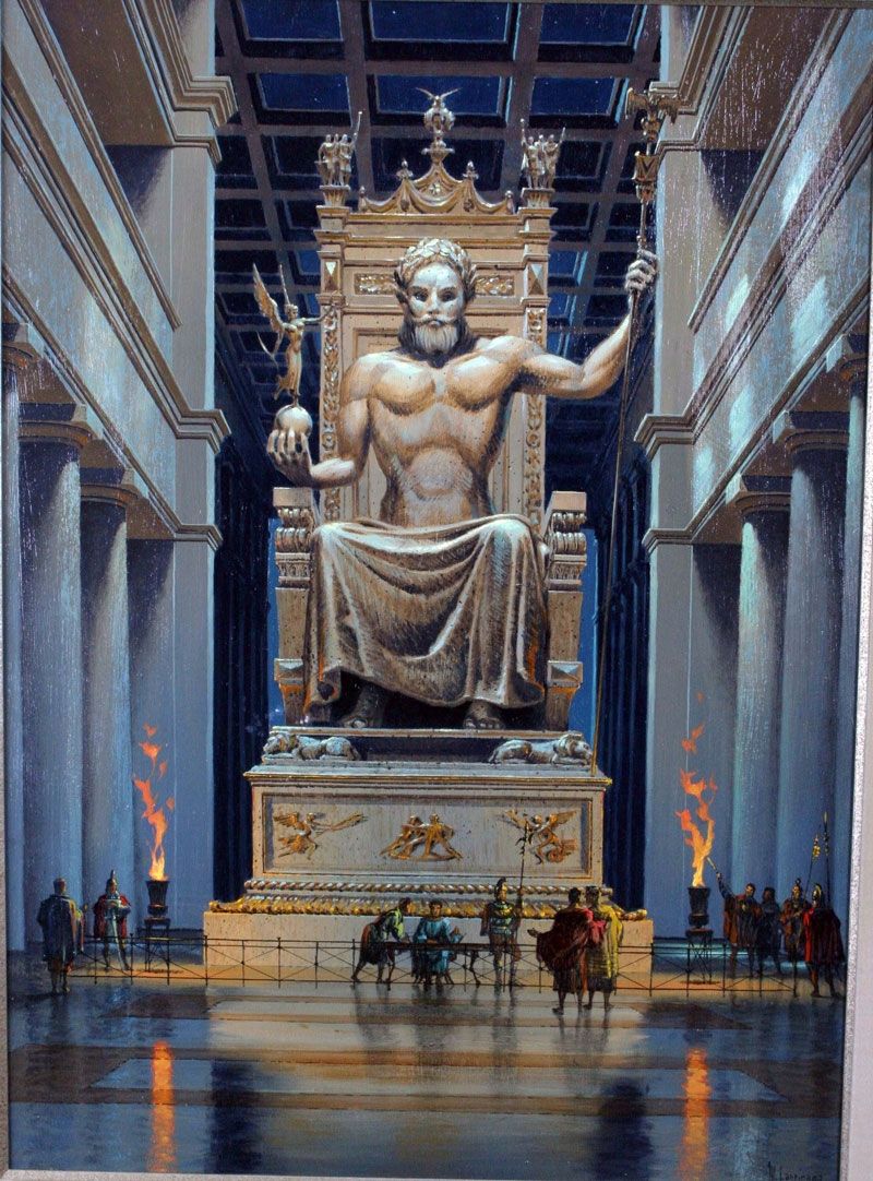 Đây là một bức tượng ngồi, đặt trong một ngôi đền cùng chiều cao là 12 m