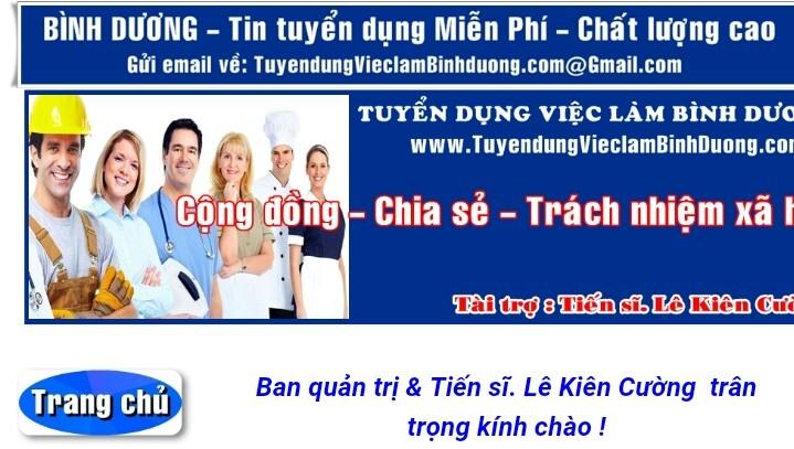 Tuyển dụng việc làm tỉnh Bình Dương