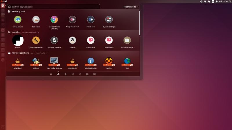 Một góc giao diện hệ điều hành Ubuntu