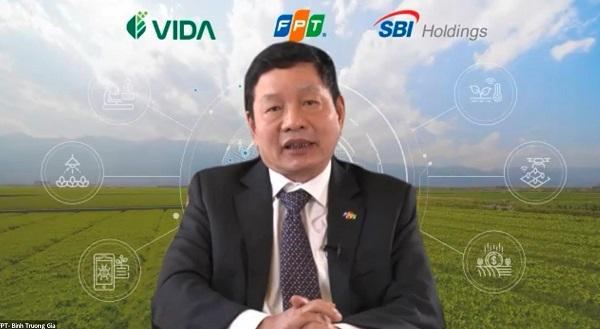 Ông Trương Gia Bình, Chủ tịch VIDA, Chủ tịch Công ty Cổ phần FPT chia sẻ tại Diễn đàn (Ảnh: Doanh nghiệp Việt Nam)