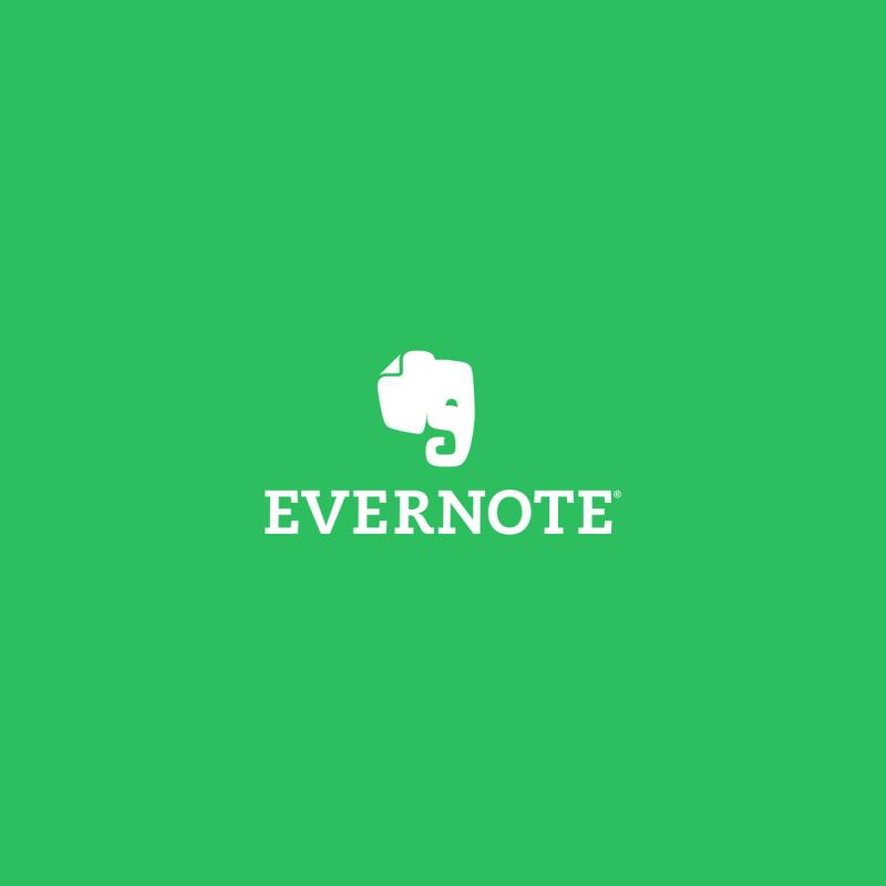 Giao diện của Evernote.