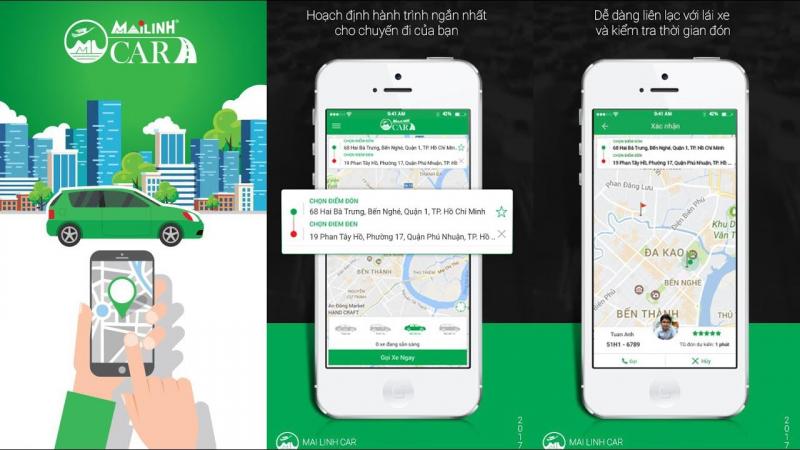 Ứng dụng gọi xe Mai Linh