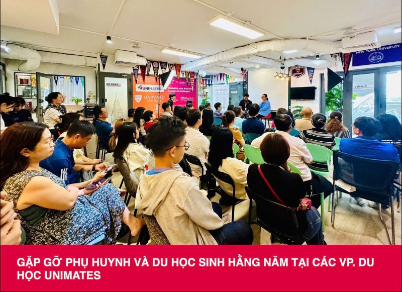 Gặp gỡ phụ huynh và du học sinh hằng năm tại các VP. du học UNIMATES