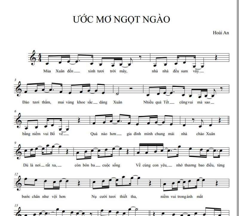 Ước mơ ngọt ngào - Hoài An