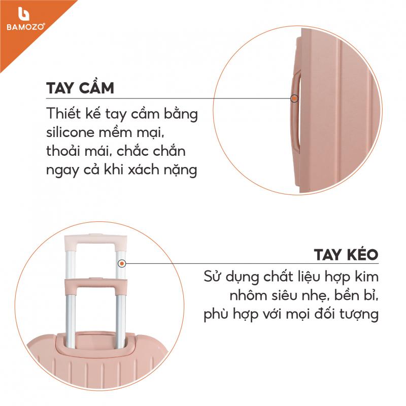 Vali du lịch Bamozo 8812 thời trang Size 20/24