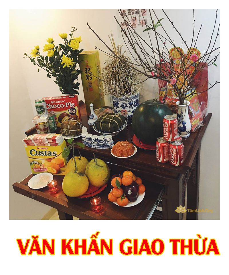 Ảnh minh họa khấn giao thừa trong nhà