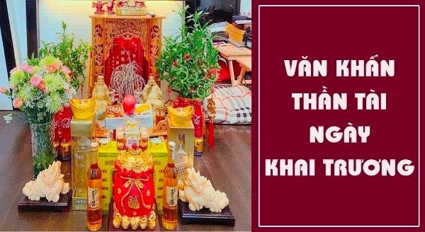 Khấn thần tài cúng khai trương