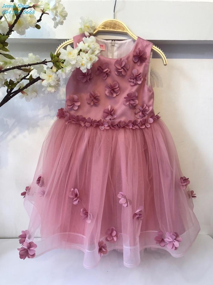 Đầm công chúa cao cấp phong cách HOÀNG GIA kèm choàng váy cho bé gái  CBT9082P  Bé Cưng Shop