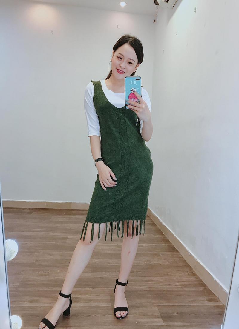 Váy yếm len kèm ảnh thật  Shopee Việt Nam