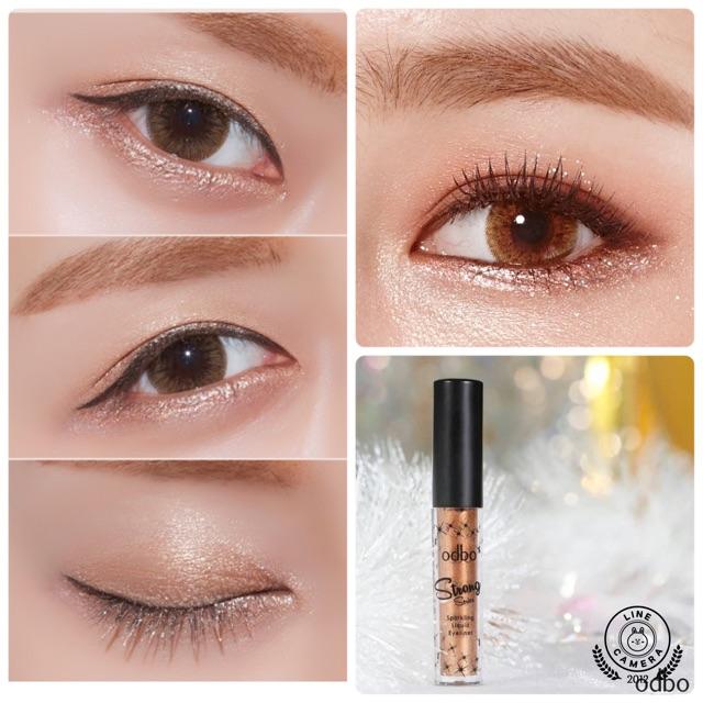 Vẽ chồng eyeliner nhũ