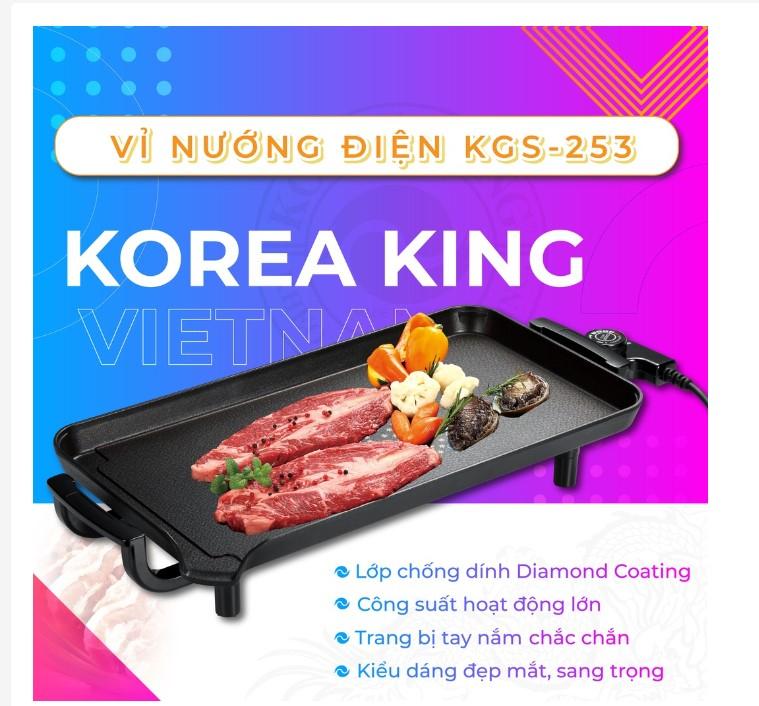 Vỉ nướng điện Korea King KGS-253