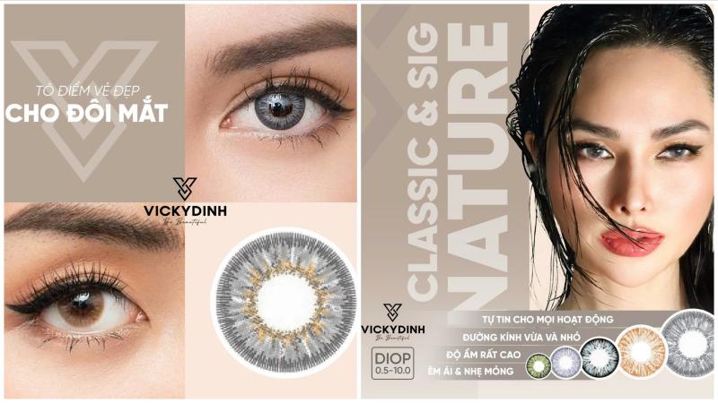 VICKYDINH kính áp tròng