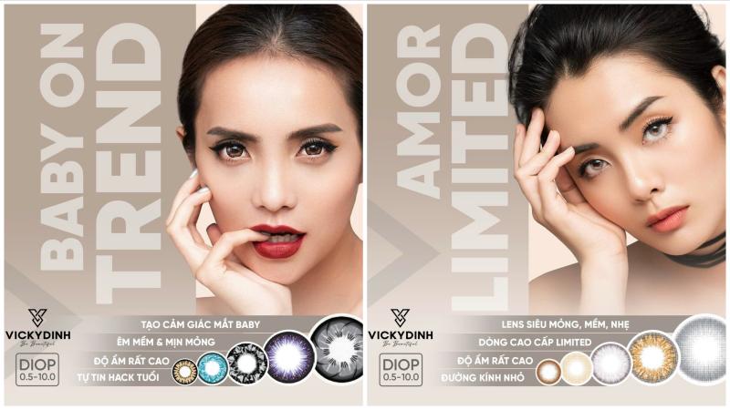 VICKYDINH kính áp tròng