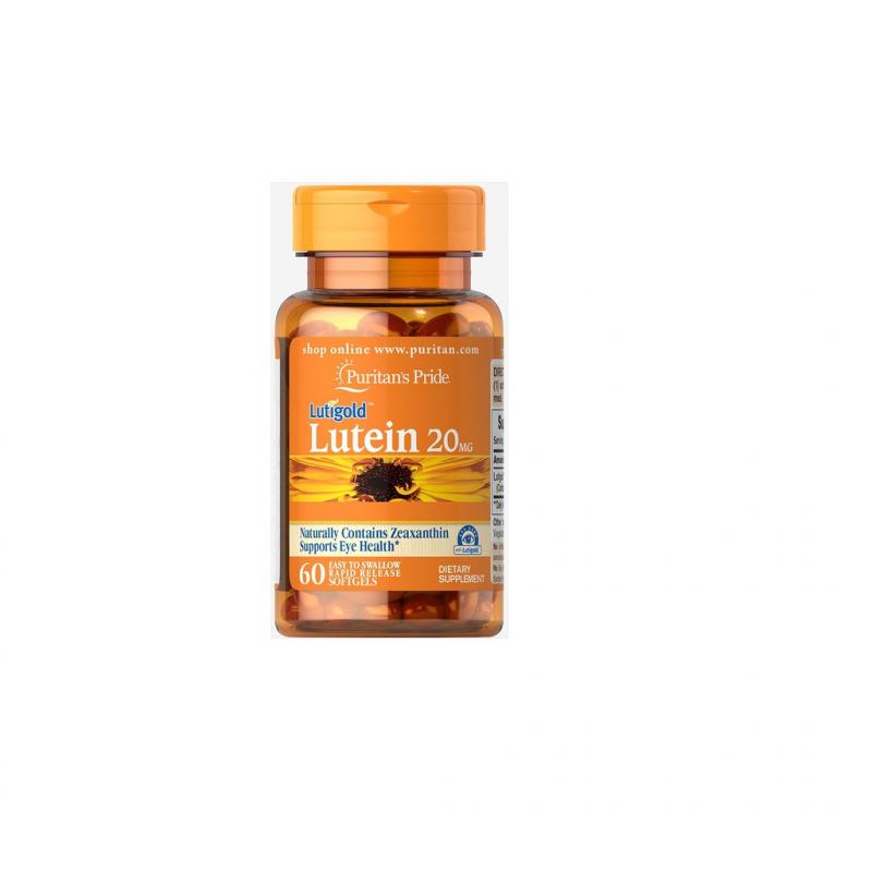 Viên bổ mắt, tăng cường thị lực mỏi mắt, khô mắt Puritan's Pride Lutein 20mg