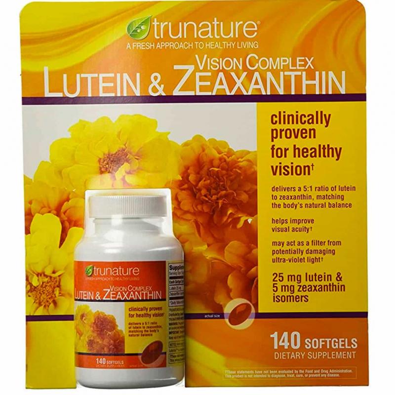Thực phẩm chức năng Viên bổ mắt Trunature Vision Complex Lutein & Zeaxanthin 140v