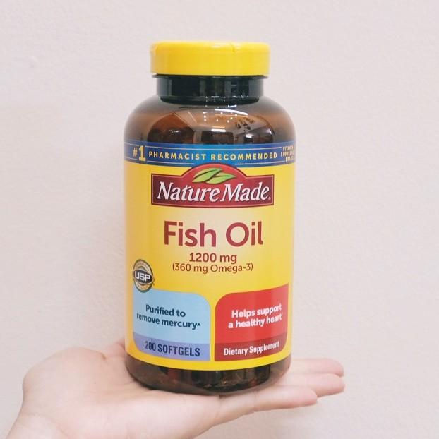Viên dầu cá Nature Made Fish Oil 1200mg 200 viên