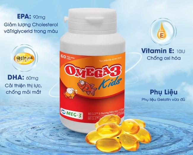 Viên dầu cá Omega 3 Kids