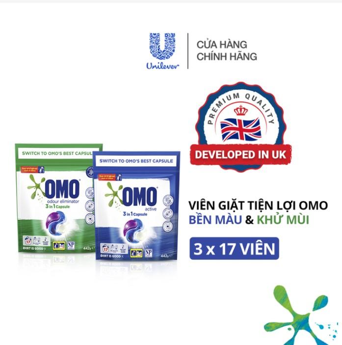 Viên giặt tiện lợi OMO