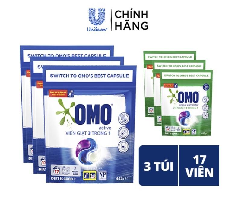 Viên giặt tiện lợi OMO