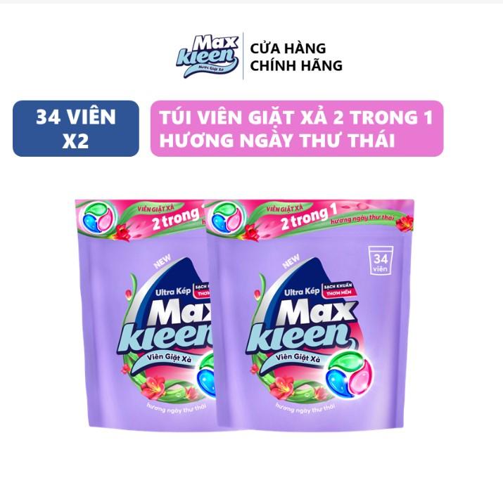 Viên giặt xả MaxKleen