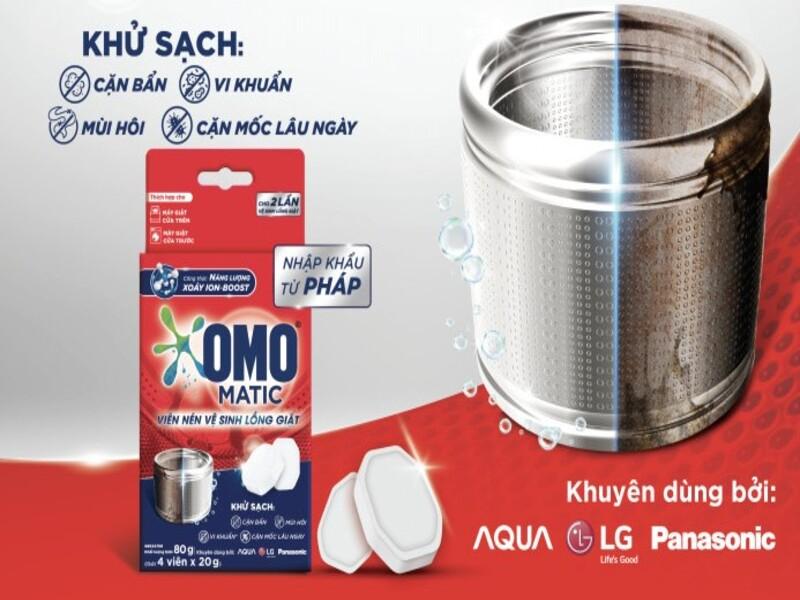 Viên nén vệ sinh lồng giặt OMO Matic