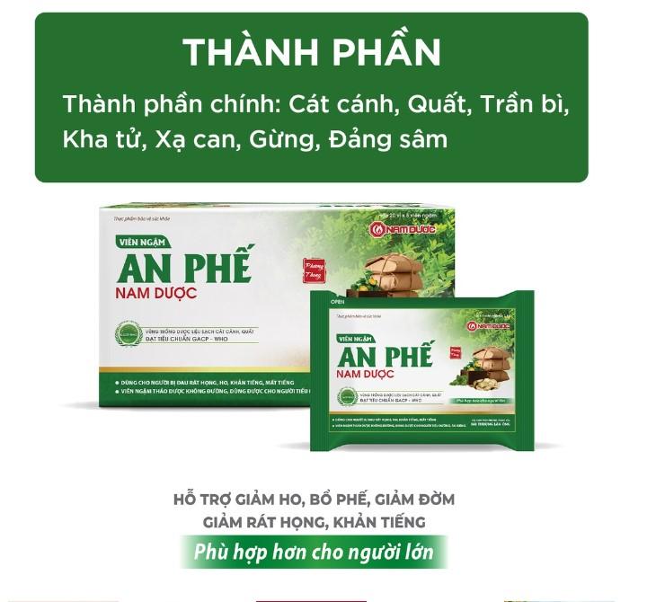 Viên ngậm An Phế Nam Dược