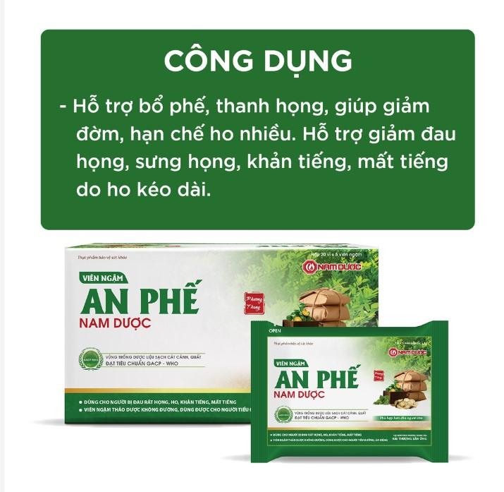 Viên ngậm An Phế Nam Dược