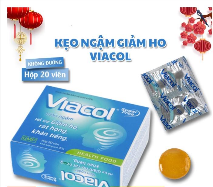 Viên ngậm ho thảo mộc Viacol