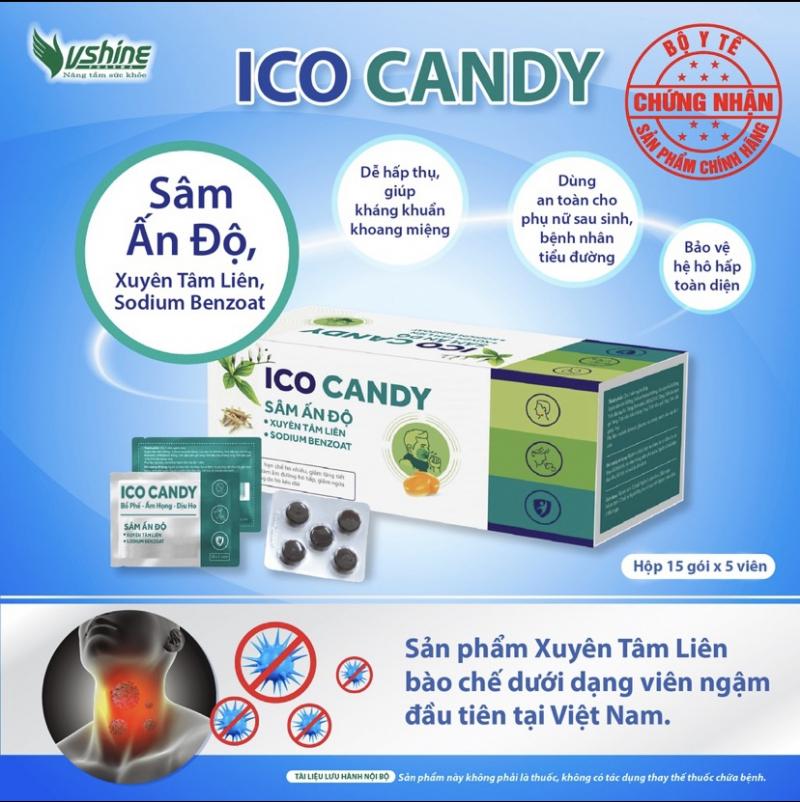 Viên ngậm Ico Candy Vshine