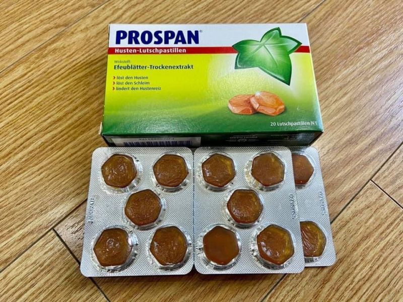 Viên ngậm trị đau họng Prospan