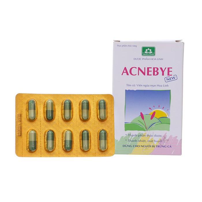 Viên ngừa mụn thảo dược Acne Bye (hộp 30 viên) - Viên uống thảo dược giảm thâm mụn, chống viêm sưng, hỗ trợ làm đẹp da