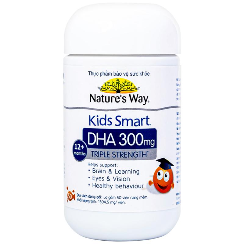 Viên nhai bổ sung DHA cho bé Natures Way Kids Smart DHA 300mg