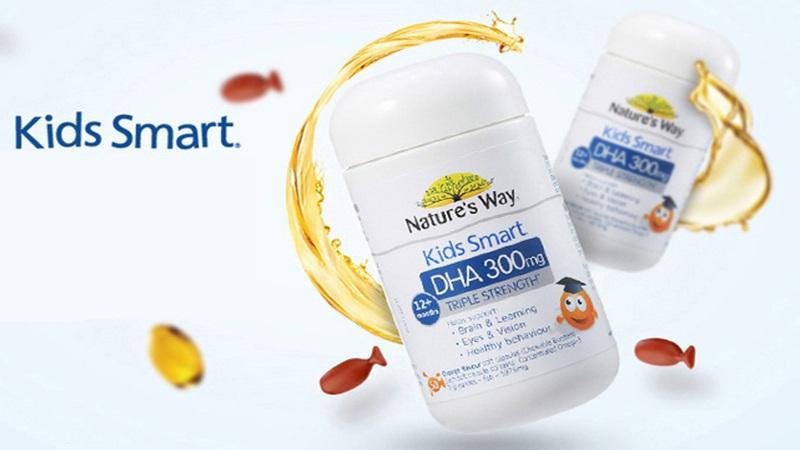 Viên nhai bổ sung DHA cho bé Natures Way Kids Smart DHA 300mg