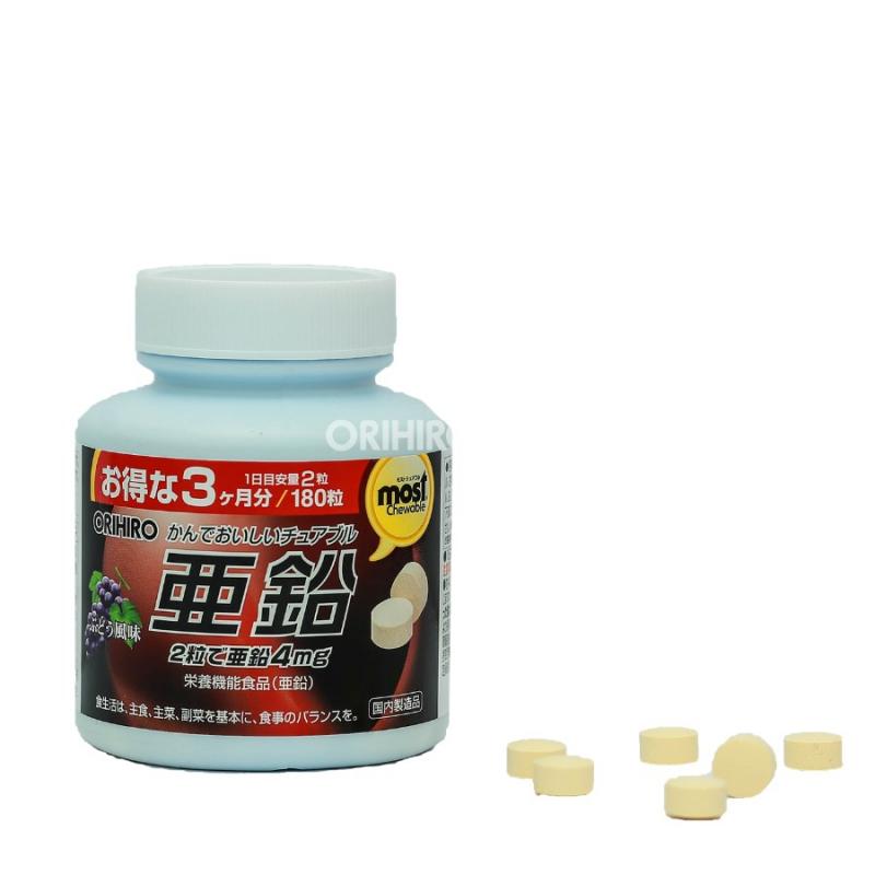 Viên nhai bổ sung Kẽm Orihiro Most Chewable