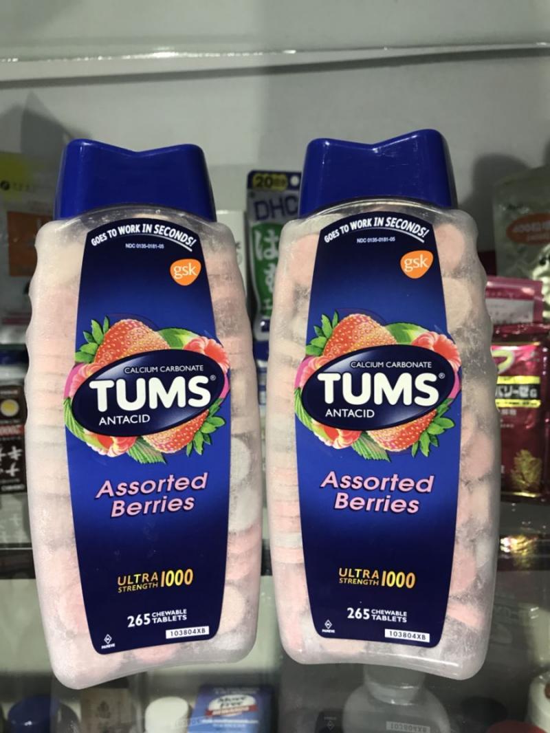 Viên nhai điều trị đau dạ dày Tums