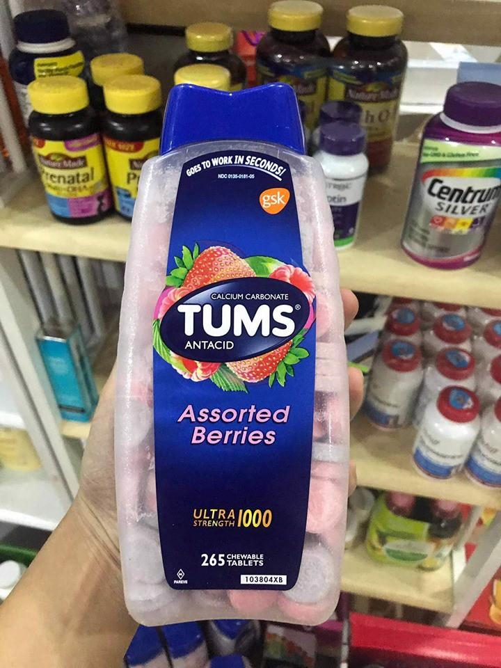 Viên nhai điều trị đau dạ dày Tums